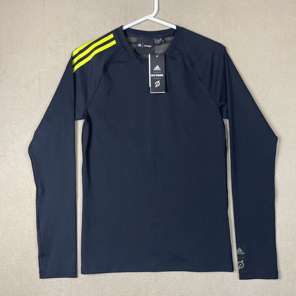 Adidas Ivy Park Shirt Men Extra Small Black Lace Back Athletic Performance Adult